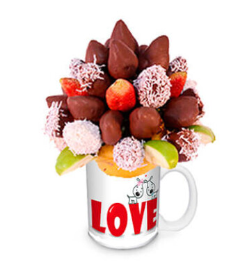 FCH035 - Arreglo frutal de Fresas al chocolate