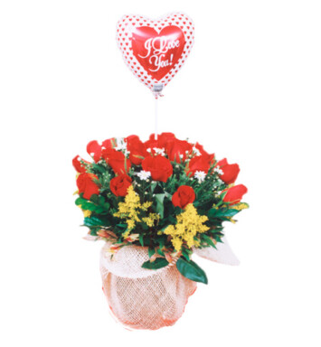 AMR001 - Arreglo floral para enamorados