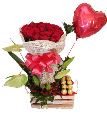AMR0152 -ARREGLO FLORAL PARA ENAMORAR
