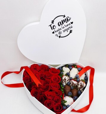 FLF025 - FLORES Y FRESAS AL CHOCOLATE