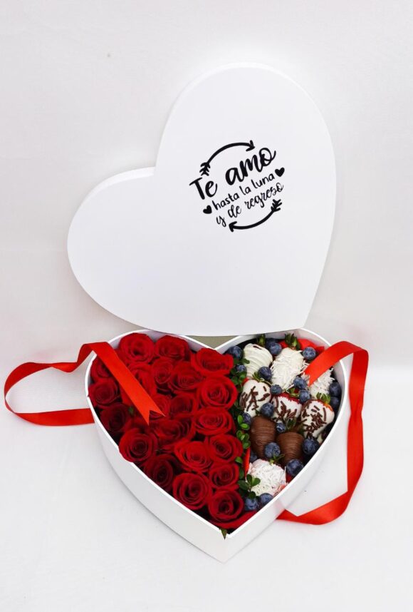 FLF025 - FLORES Y FRESAS AL CHOCOLATE