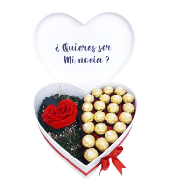 RE022-ROSA ETERNA Y CHOCOLATES