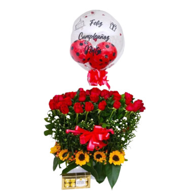AMR0189-ARREGLO FLORAL