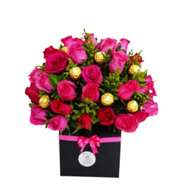 AMR0190-ARREGLO FLORAL ANIVERSARIO