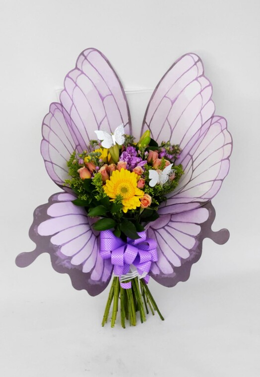 BOU051-BOUQUET MARIPOSA