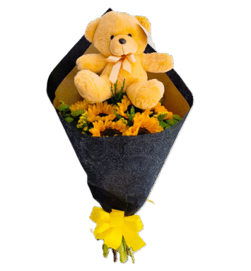 GIR033-GIRASOLES Y PELUCHE